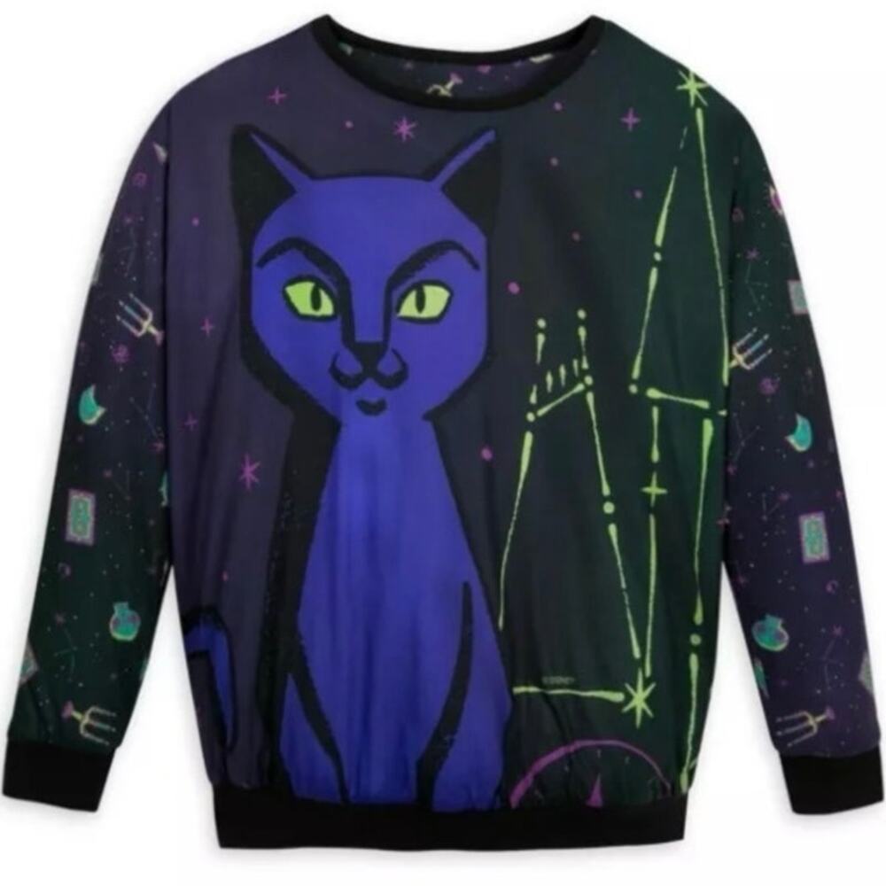 Disney Hocus Pocus Binx Reversible Sweatshirt L/XL Whimsigoth Novelty Kidcore - Picture 5 of 9
